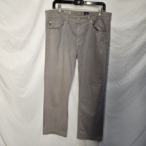 Adriano Goldschmied The Protege Straight Leg Jeans Size 34X32 Gray Made In USA